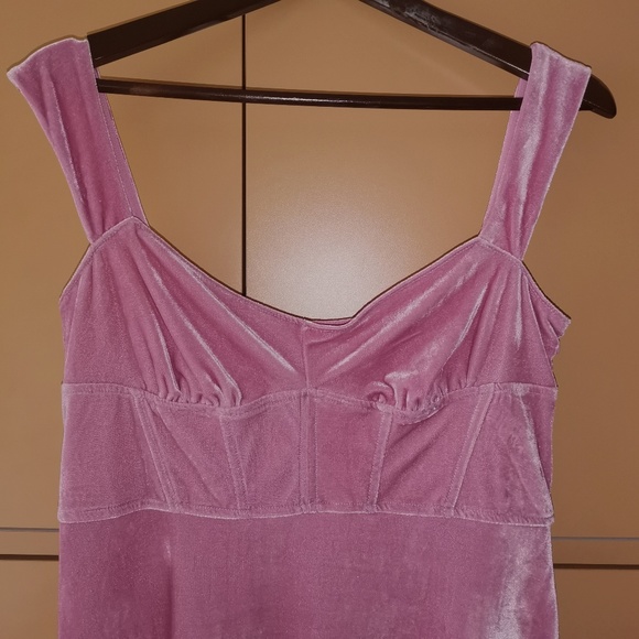 URBAN OUTFITTERS - UO Genivieve Velvet Corset Mini Dress - NWT (L) - Picture 5 of 12